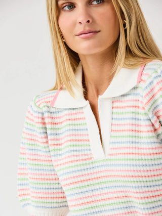 The Emma Sweater makes everyday style feel a little more special. With a collared neckline featuring contrast trim, puff sleeves, and a straight fit, it’s comfortable, easy to wear, and full of personality. Pair it with your favorite jeans or skirt for an effortless, put-together look.

