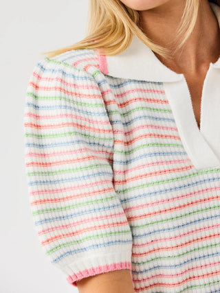 The Emma Sweater makes everyday style feel a little more special. With a collared neckline featuring contrast trim, puff sleeves, and a straight fit, it’s comfortable, easy to wear, and full of personality. Pair it with your favorite jeans or skirt for an effortless, put-together look.

