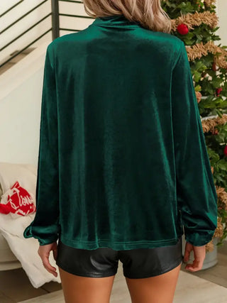 velvet blouse

evergreen velvet top

asymmetric button blouse

keyhole neckline top

long sleeve velvet shirt

holiday velvet blouse

women’s elegant blouse

chic evening top

polyester velvet blouse

dressy winter top