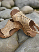 Carley - Silver Raffia
