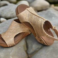 Carley - Silver Raffia