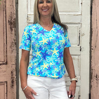 V-Neck Short Sleeve Top - SESF