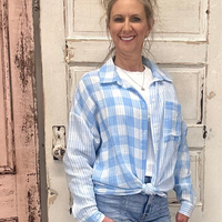 Jameson Button Down - Blue Plaid