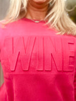 Wine Embossed Sweatshirt
