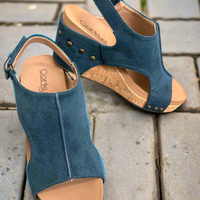 Carley - Teal Faux Suede