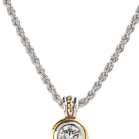 K5019-AF05 - 8MM - Beijos Collection - Bezel CZ Pendant Necklace