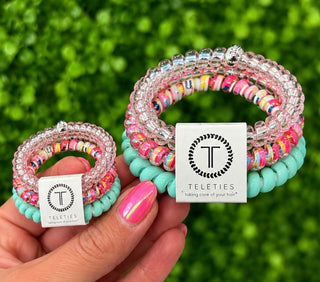 Teleties Spiral Hair Coils - Spring Splash