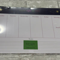 Weekly Planner Pad - You're Right on Time