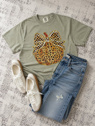 Fall Leopard Pumpkin Tee