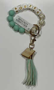 Silicone Beaded Bracelet Key Chain - Boujee