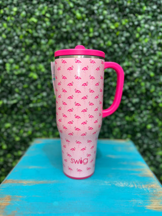 Mega Mug 40oz - Flamingos