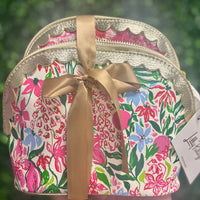 Scallop Pouch Set - Glowing Gardens/Feeling Poppy