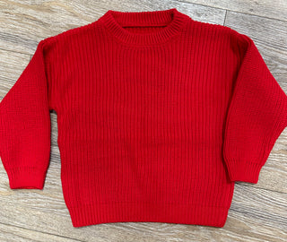Girls Red Sweater