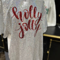 Holly Jolly Sequin T-Dress