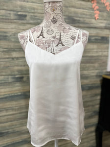 Ivory Double Strap Tank