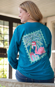 Deck the Palms Flamingo Long Sleeve Tee