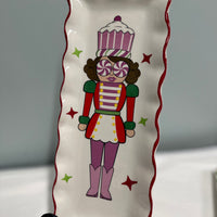 Ceramic Butter Plate - Nutcracker