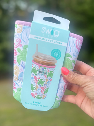 Iced Cup Coolie (Large) - Summer Salt