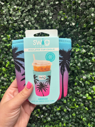 Iced Cup Coolie (Medium) - Island Sunset