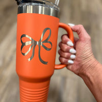 Coral Darling Bow 40oz Tumbler