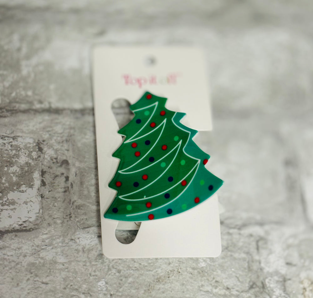 Holiday Hair Clip: Tree