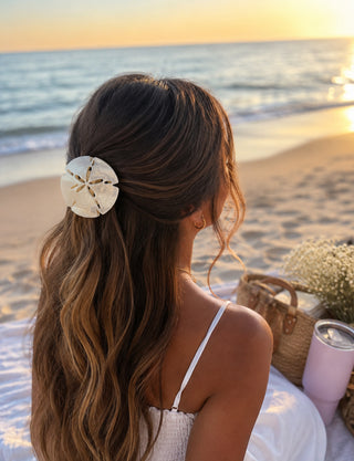 Teleties Flat Clip - Sand Dollar