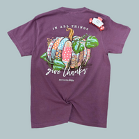 There’s beauty in slowing down, counting your blessings, and soaking up the little things—and this tee is the sweetest reminder. The Southernology® Give Thanks Patchwork Pumpkin tee is full of cozy fall charm, designed for grateful hearts and crisp autumn days. Whether you’re hosting Thanksgiving or heading to the pumpkin patch, this Comfort Color berry short sleeve tee is the perfect fall go-to.