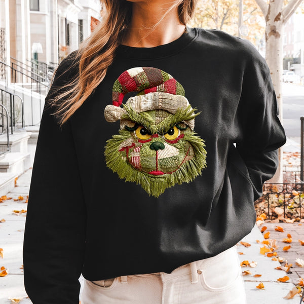 Grinch patchwork sweatshirt

Christmas Grinch crewneck

Holiday patchwork sweater

Gildan Heavy Blend Christmas sweatshirt

Grinch graphic crew

Festive unisex sweatshirt

Cozy Christmas fleece

Grinch holiday apparel

Soft 50/50 Christmas crew

Green Grinch patch sweatshirt