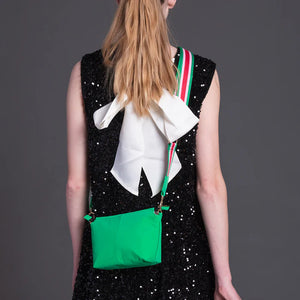 Emily Crossbody - Green Velvet