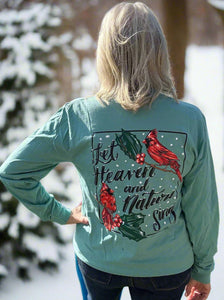 Heaven & Nature Sing Long Sleeve Tee
southern couture tee 
long sleeve tee 
cardinals 
trendy tee