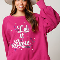 Let It Snow Sequins Pullover