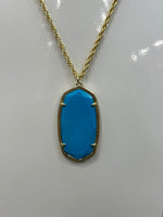 Rae Gold Necklace in Turquoise
