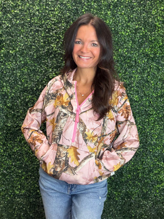 Alara Hoodie - Pink Camo