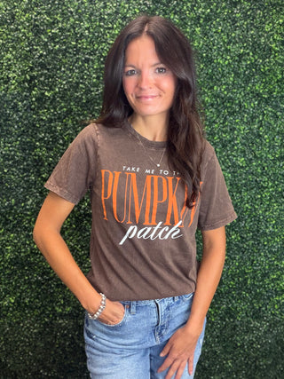Pumpkin Patch Front Pattern Tee