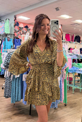 Leopard Dress - Short Sleeve