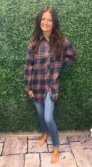 Navy Flannel Tunic