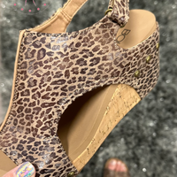 Carley Wedge - Small Leopard