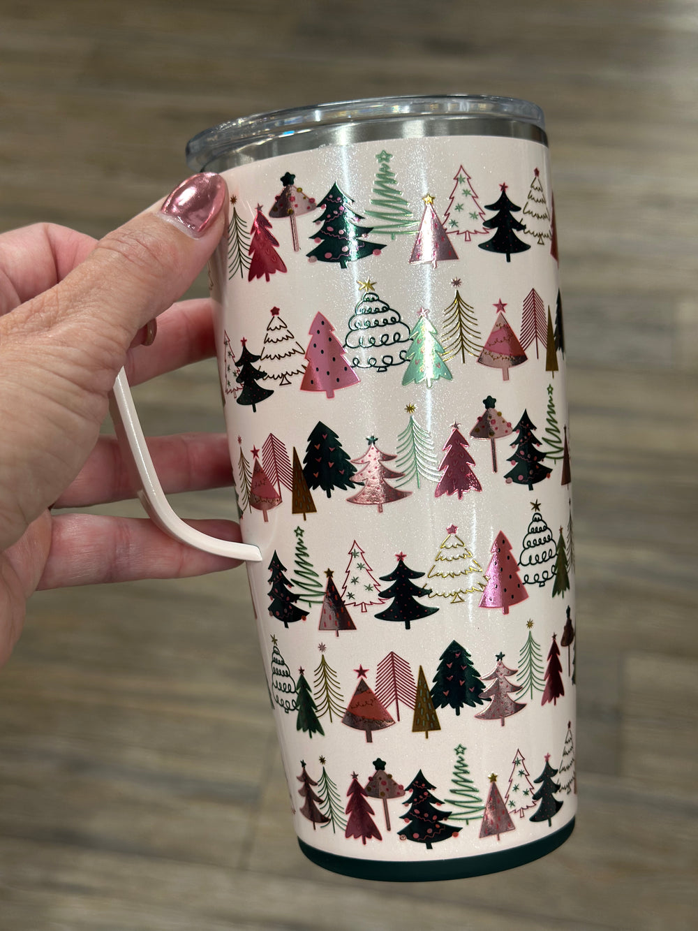 Tinseled Trees- 22oz Travel Mug