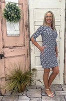 Annalee Quarter Sleeve Dress - Indigo Inspirations
