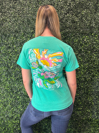 Sunshine Swimming Turtle Tee