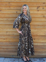 Leopard Tiered Maxi Dress
