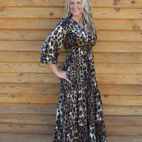 Leopard Tiered Maxi Dress