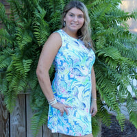 Tracey Dress with Under Shorts - Under the Sea