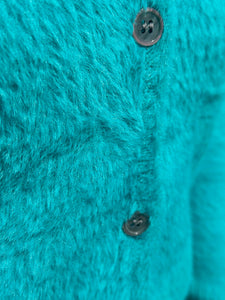 Marisol Fuzzy Cardigan - Blue