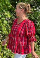 Ashford Top - Red Plaid
