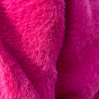 Marisol Fuzzy Cardigan - Hot Pink