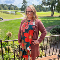 Autumn Floral Print Dress