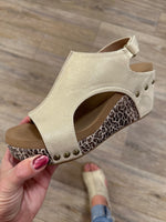 Carley - Gold Metallic Leopard
