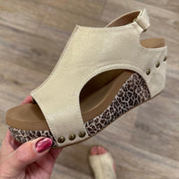 Carley - Gold Metallic Leopard