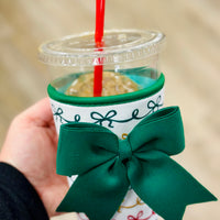 Christmas Bows Iced Cup Coolie 22oz